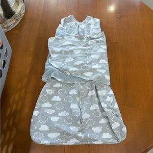 Halo Gray Cloud Print Baby Sleep Sack